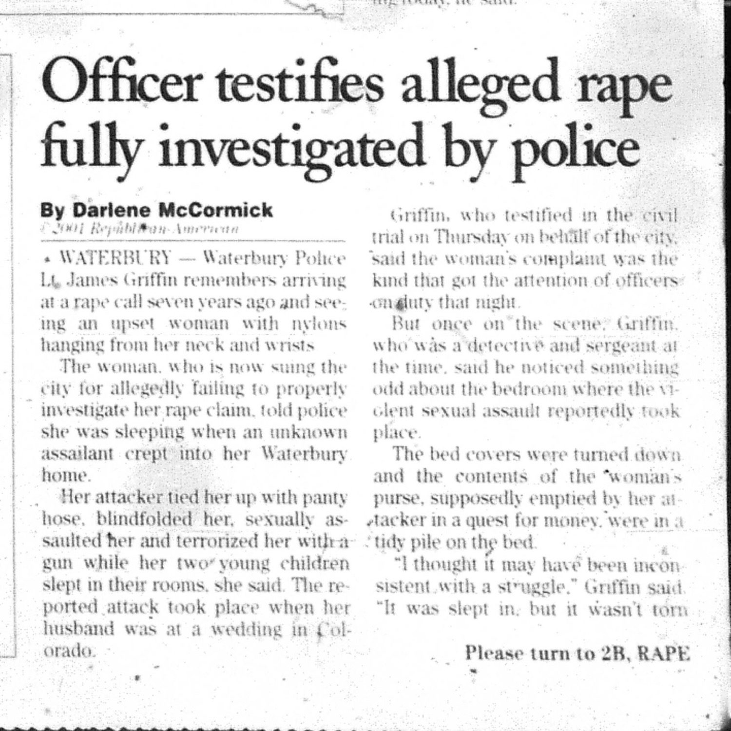 Officer testifies alleged rape fully investigated by police