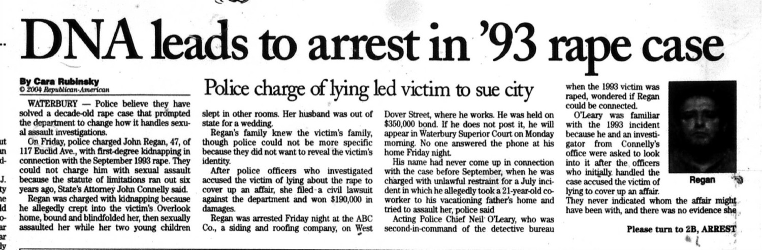 DNA leads to arrest in '93 rape case