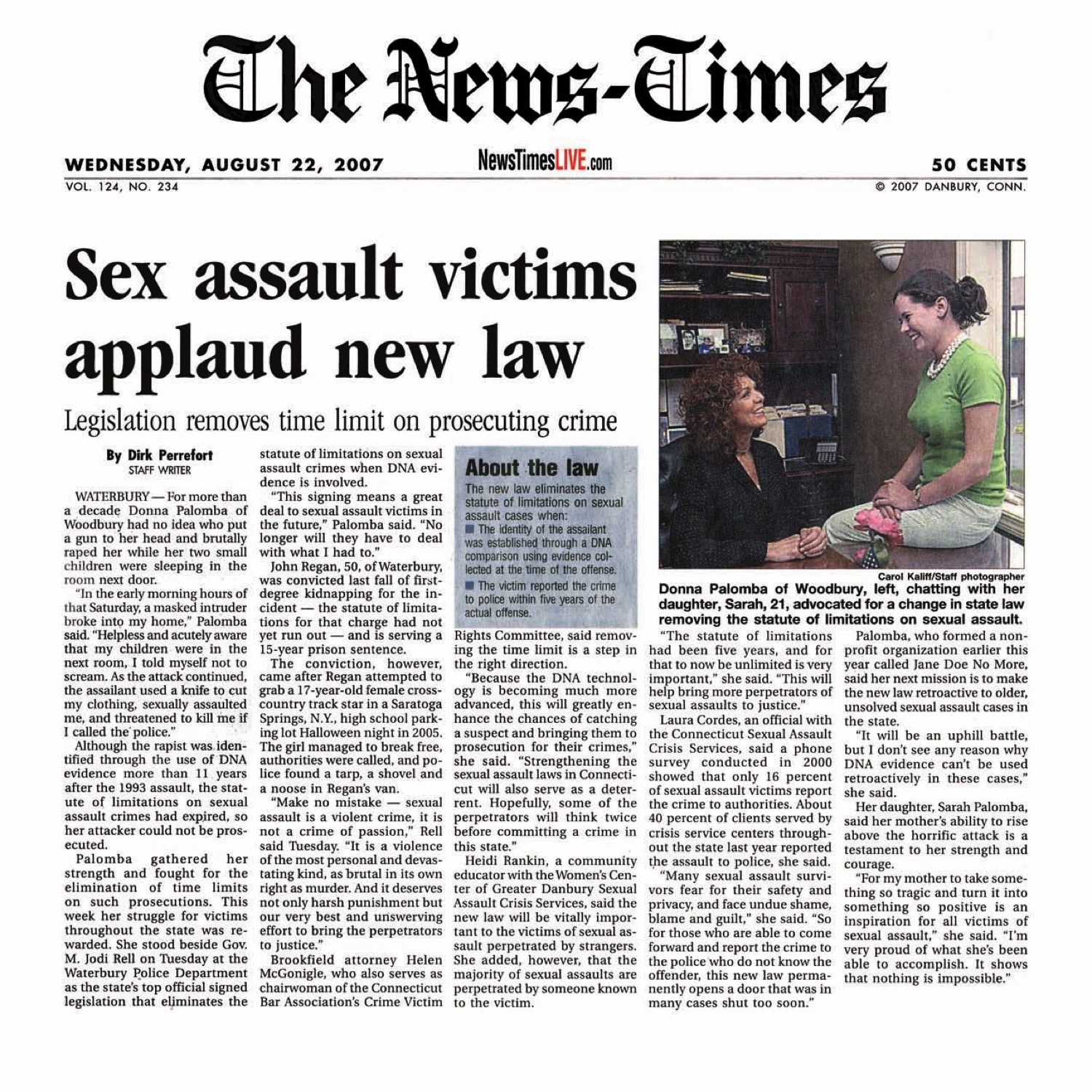 Sex assault victims applaud new law